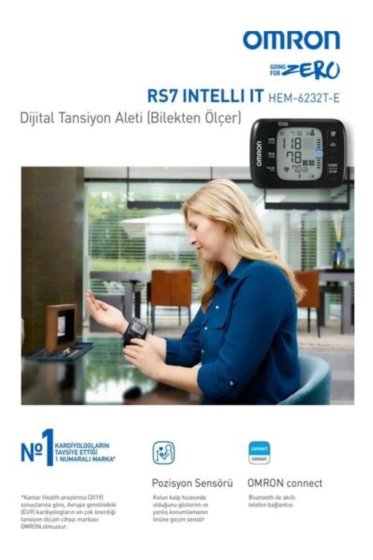 OMRON RS7 Intelli IT HEM-6232T-E Tansiyon Aleti
