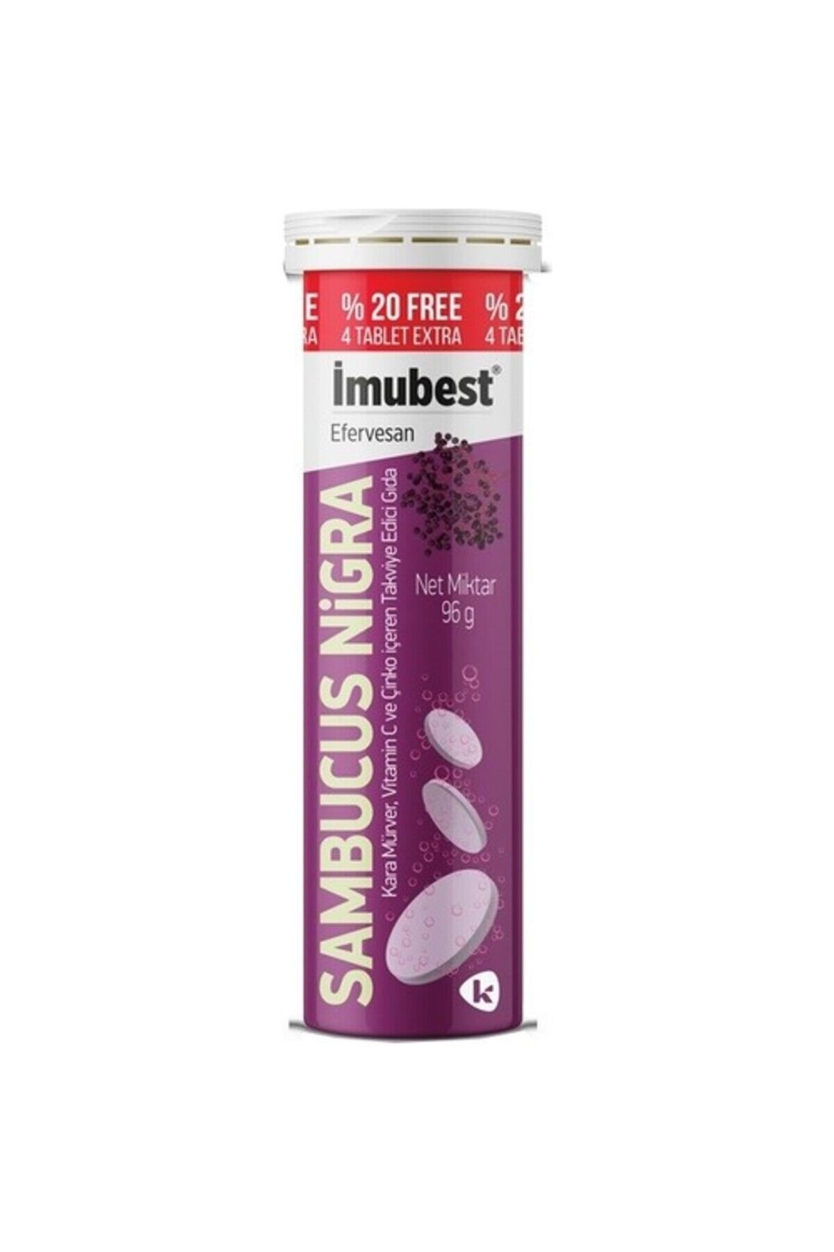 Imubest Efervesan Tablet Sambucus Nigra 24'Lü