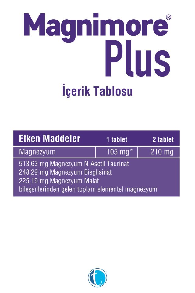 Magnimore Plus Magnezyum 90 Tablet