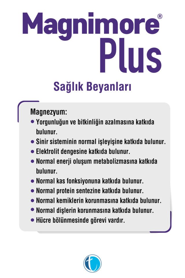 Magnimore Plus Magnezyum 90 Tablet