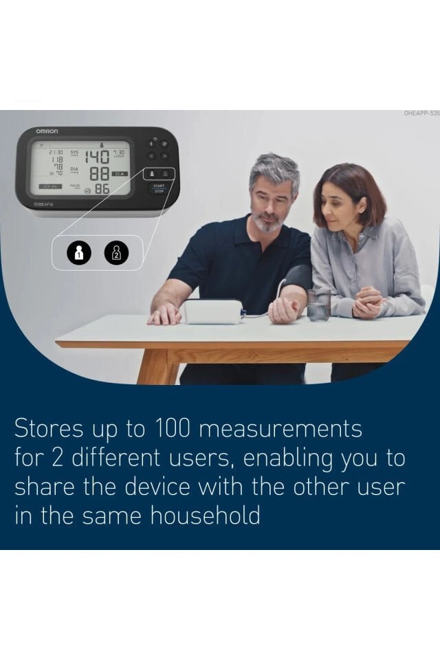 M7 Intelli IT Af (Fibrilasyon) HEM-7380T1-EBK Koldan Ölçer Tansiyon Aleti