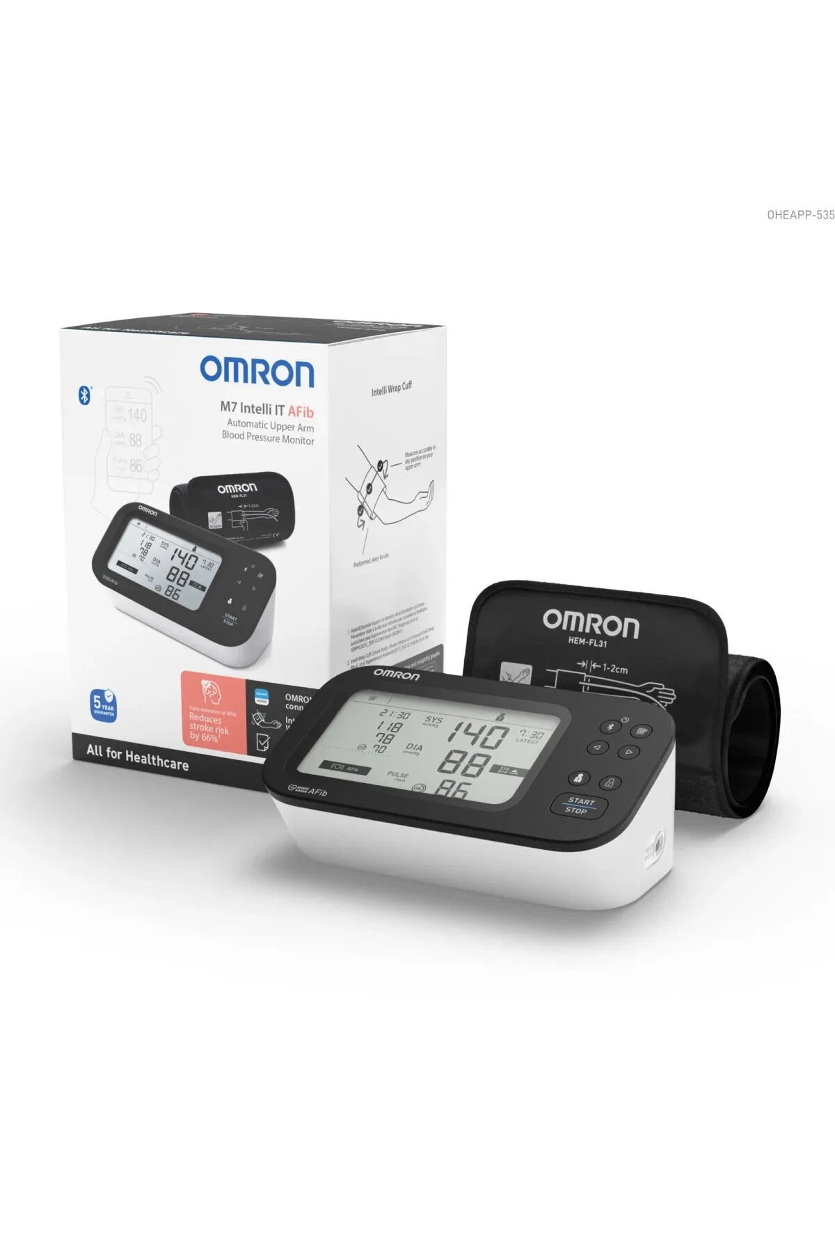 Omron M7 Intelli IT Afib HEM-7380T1-EBK Tansiyon Aleti