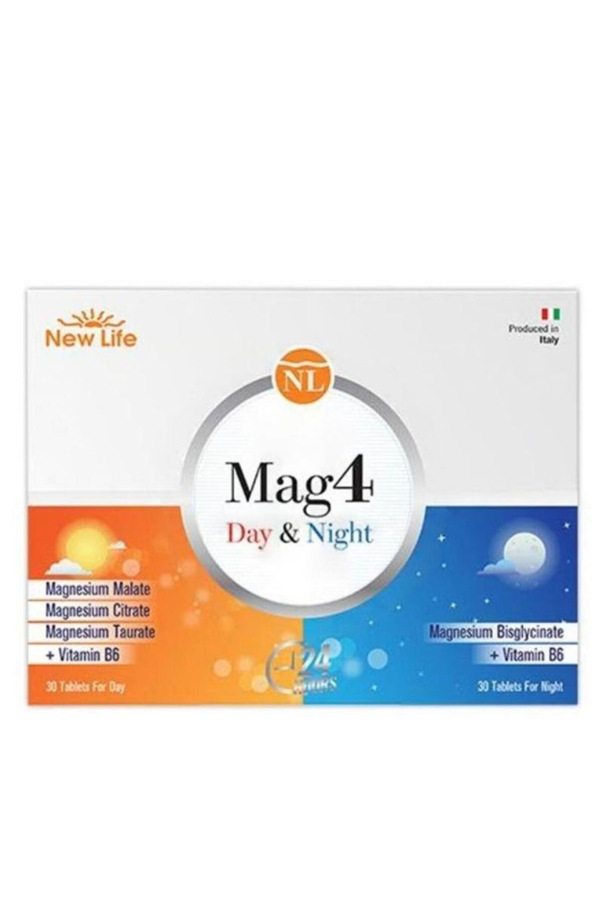 -Mag 4 Day & Night Magnezyum Ve B6 Vitamini İçeren Takviye Edici Gıda 30+30 Tablet