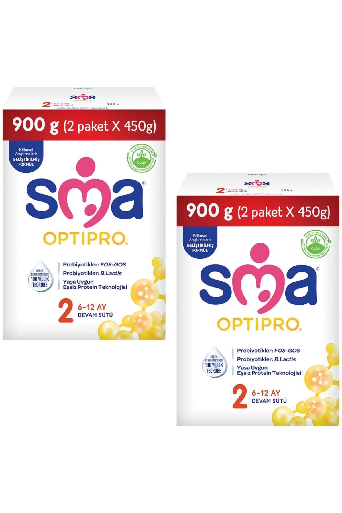 Optipro 2 Probiyotik Devam Sütü 900 gr 2 Adet
