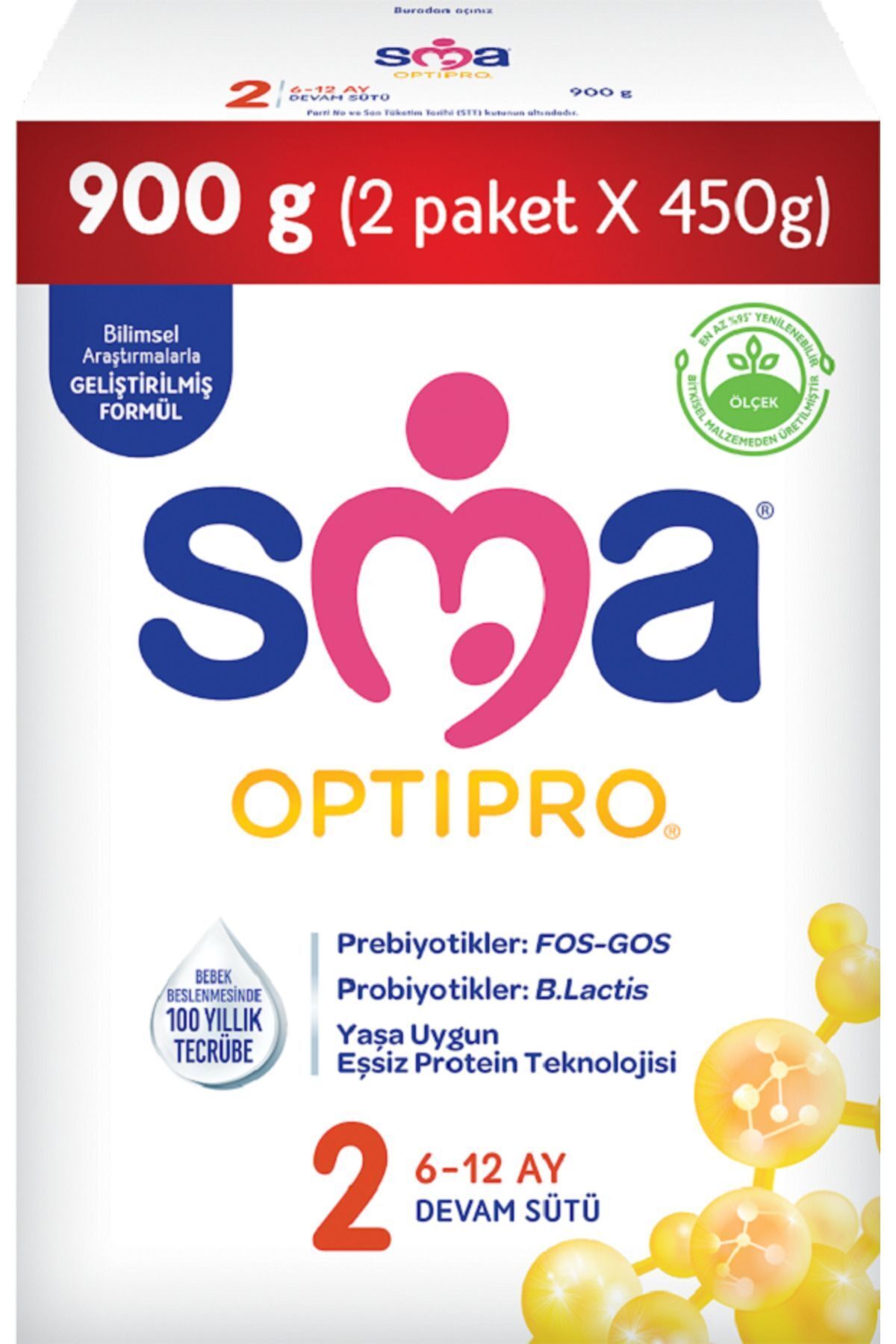 Optipro 2 Devam Sütü 450 gr 2'li