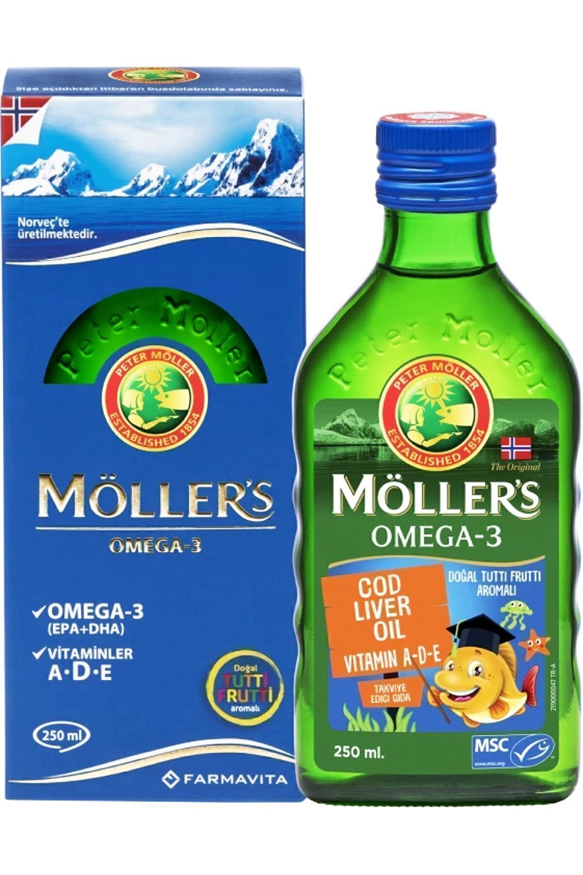 Möller's Tutti Frutti Omega 3 Balık Yağı 250 Ml