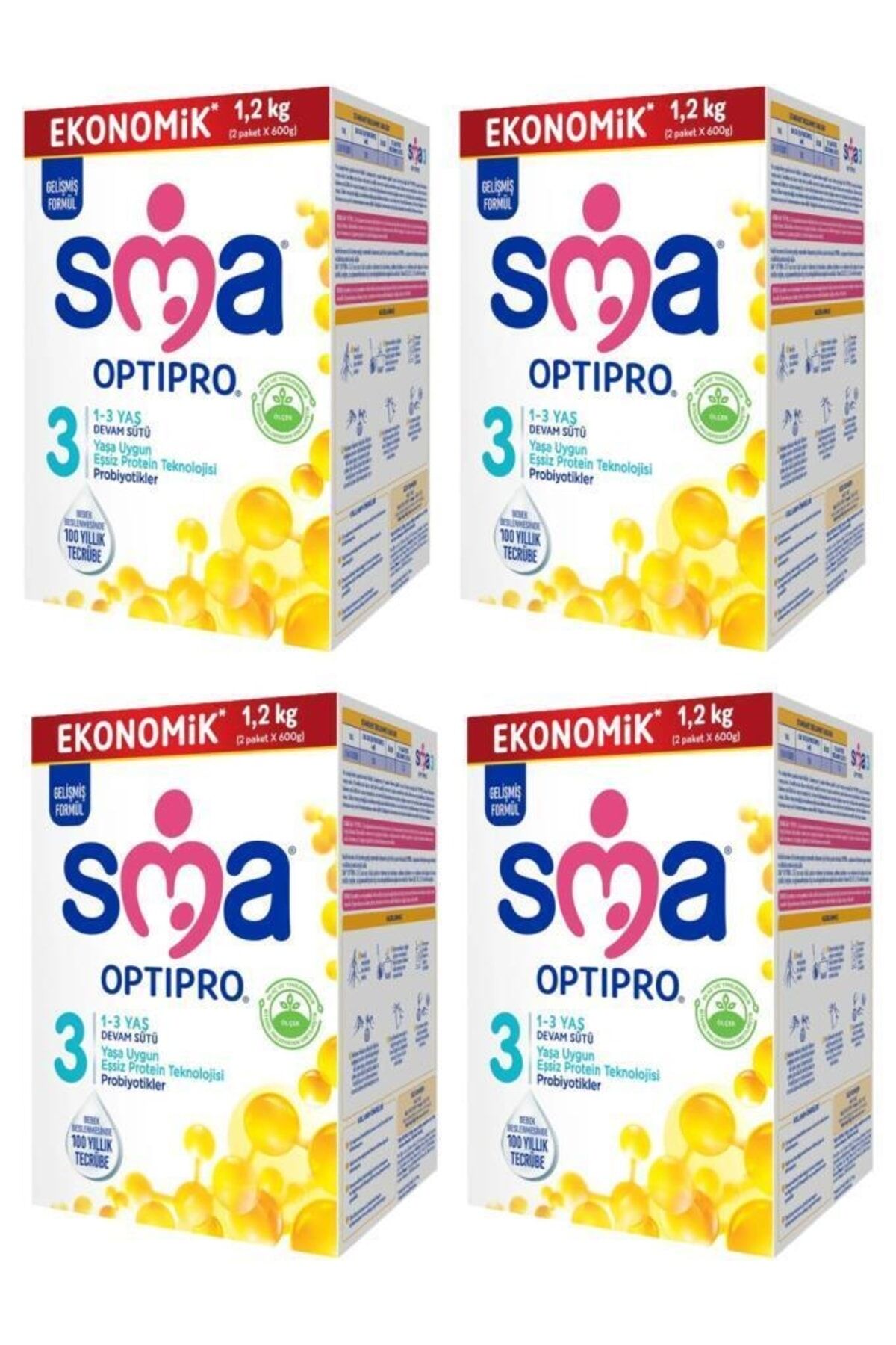 Optipro Probiyotik 3 Devam Sütü 1200 Gr X 4 Adet
