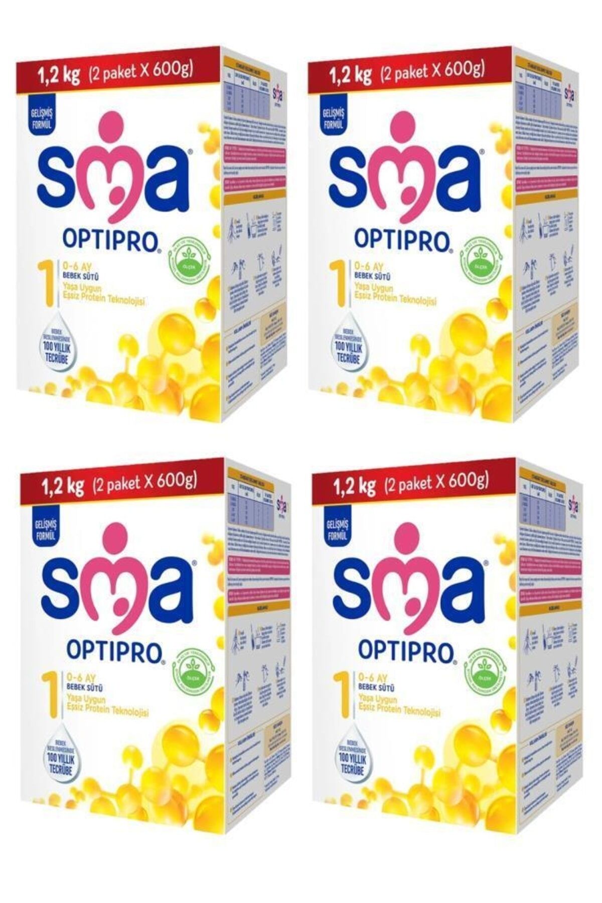 Optipro Probiyotik 1 Bebek Sütü 1200 Gr X 4 Adet