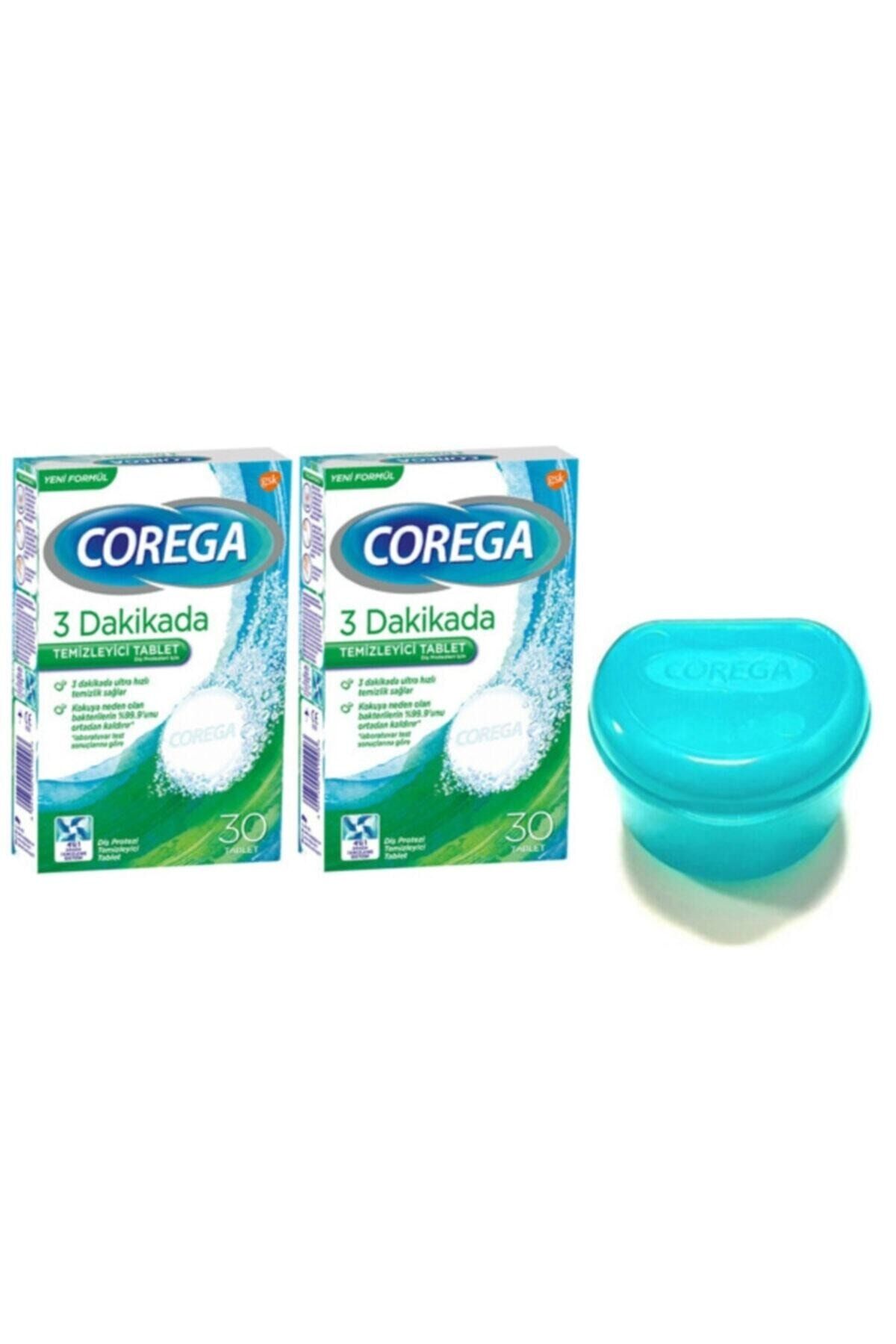 Corega 3 DakikadaTemizleyici 30 Tablet+2 Adet+Protez Saklama Kabı