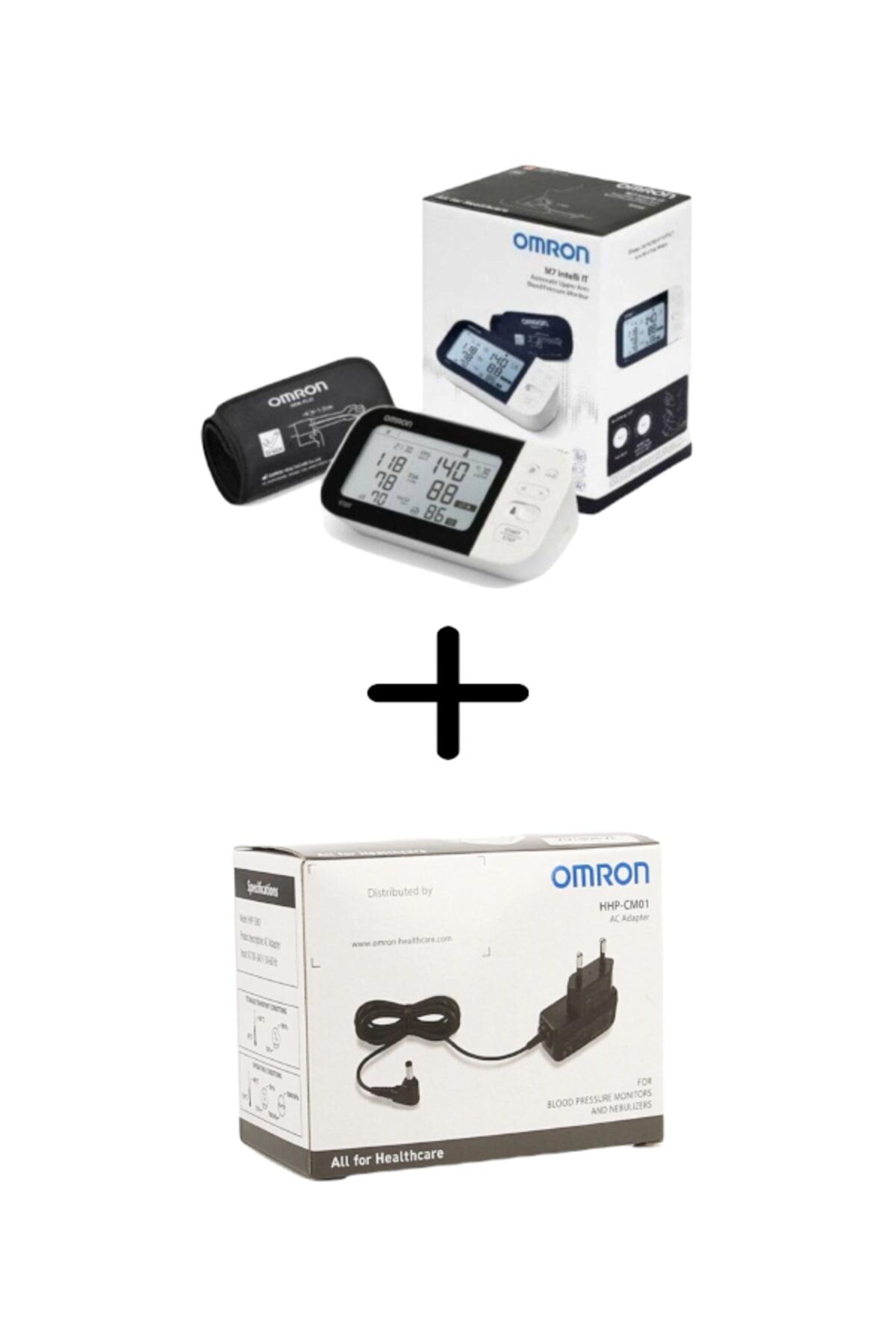 Omron M7 Intelli IT Afib HEM-7380T1-EBK Tansiyon Aleti+Adaptör Hhp-cm01