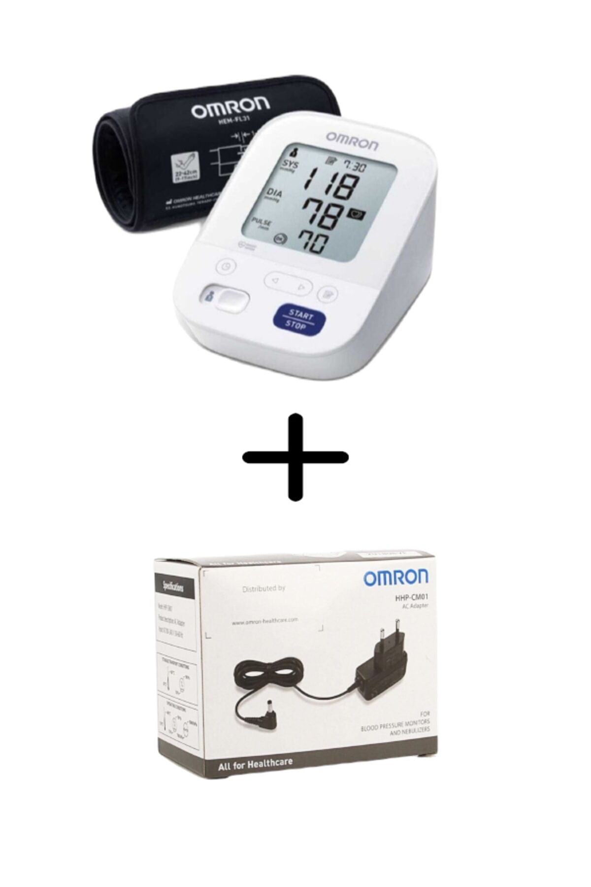 Omron M3 Comfort HEM-7155-E Tansiyon Aleti+Adaptör Hhp-cm01