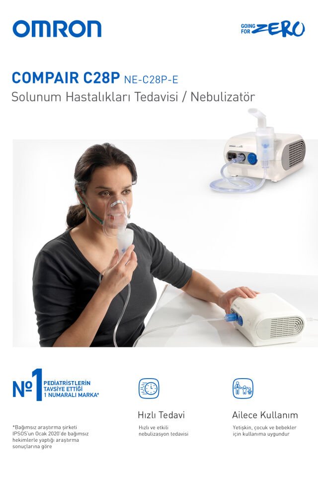 OMRON C28P Compressor Nebulizatör (NE-C105-E)