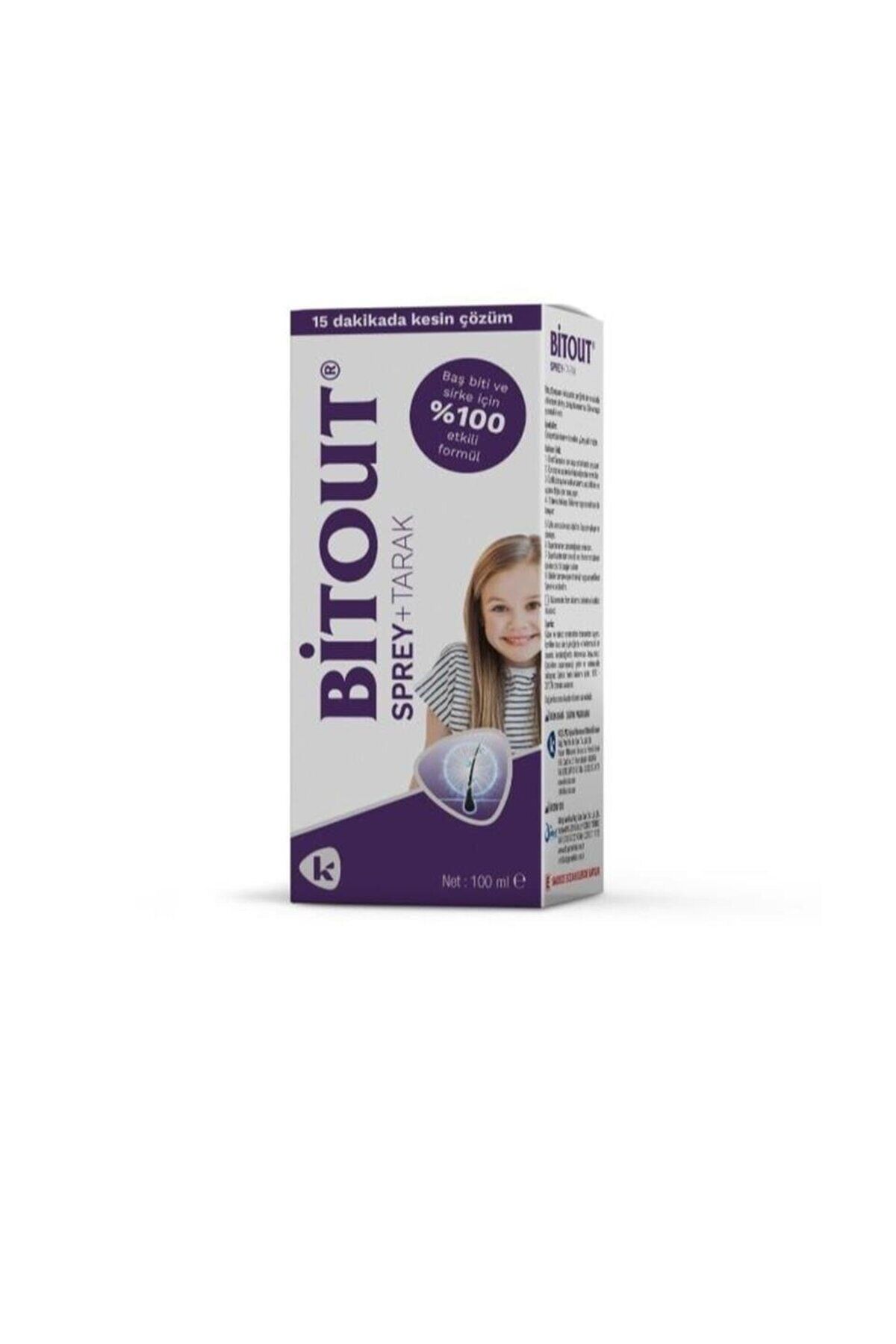 BİT OUT Bit Spreyi 100 ml Çelik Taraklı
