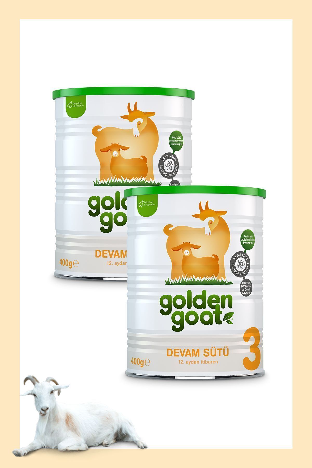 Golden Goat Bebek Devam Sütü 3 Numara 400 gr x 2 adet