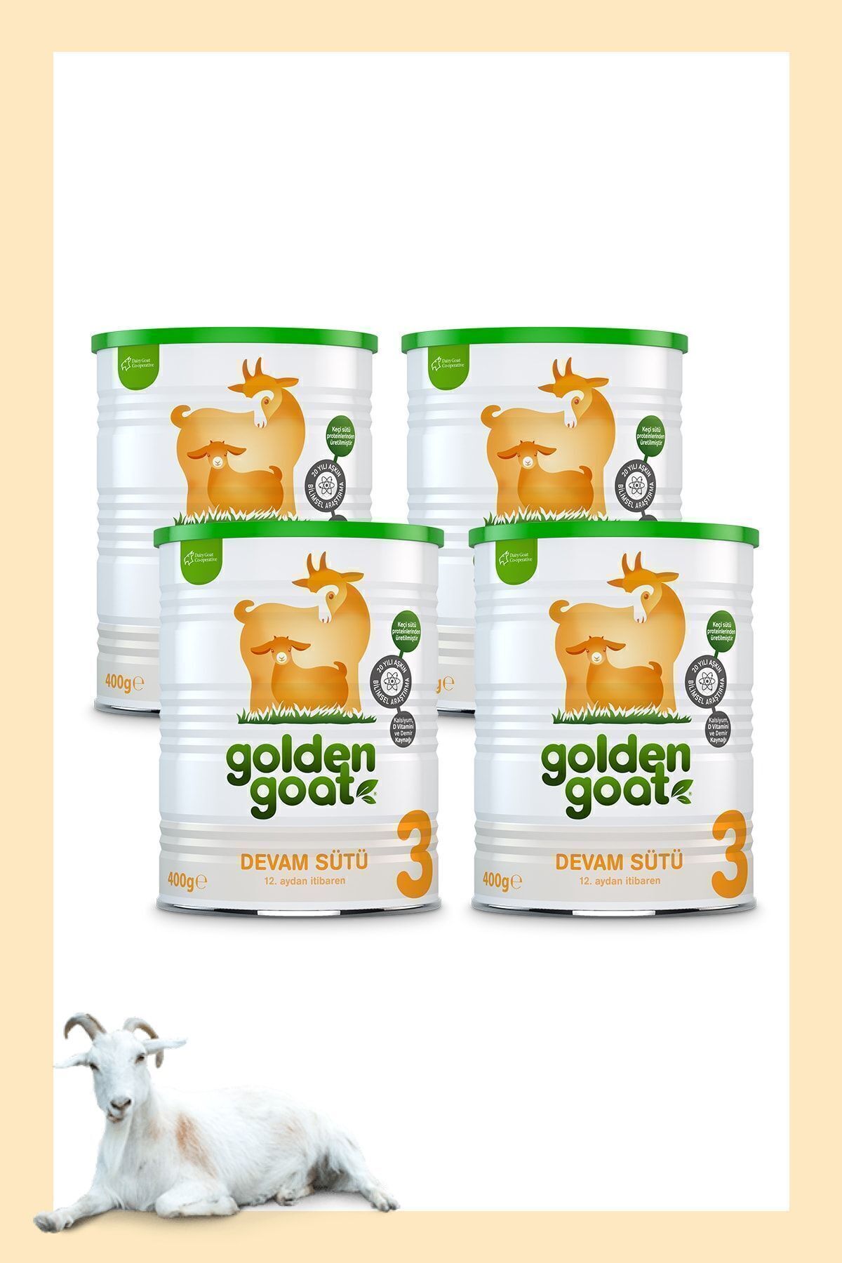 Golden Goat Bebek Devam Sütü 3 Numara 400 gr x 4 adet