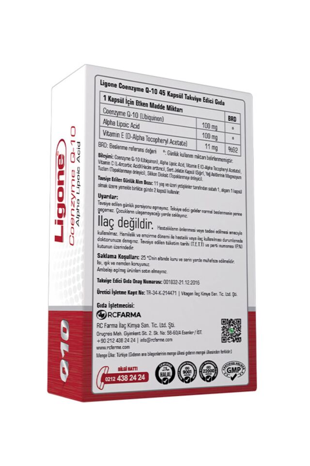Ligone Coenzyme Q-10 45 Kapsül
