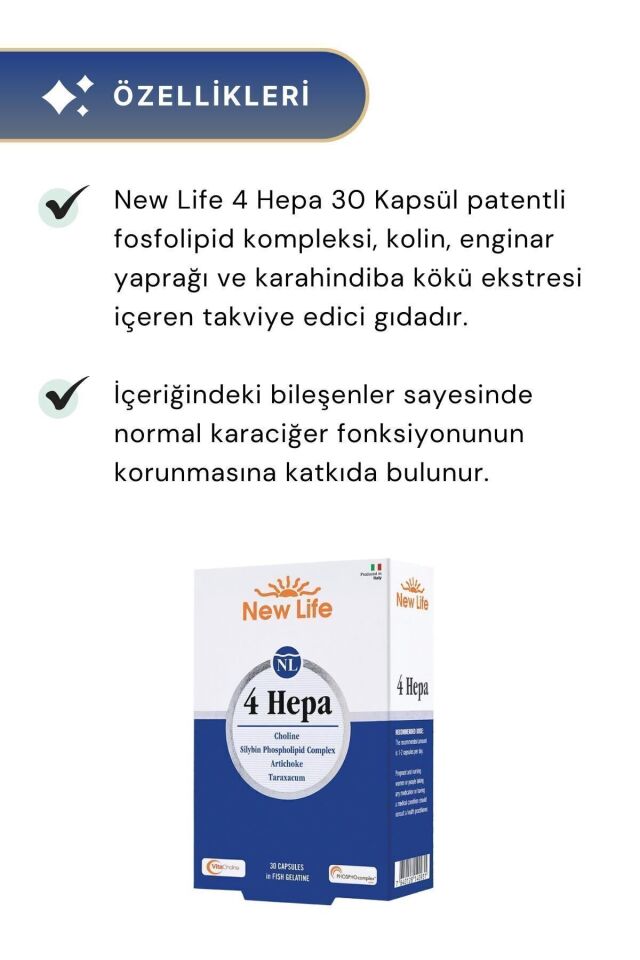 New Life 4 Hepa 30 Kapsül-2 Adet