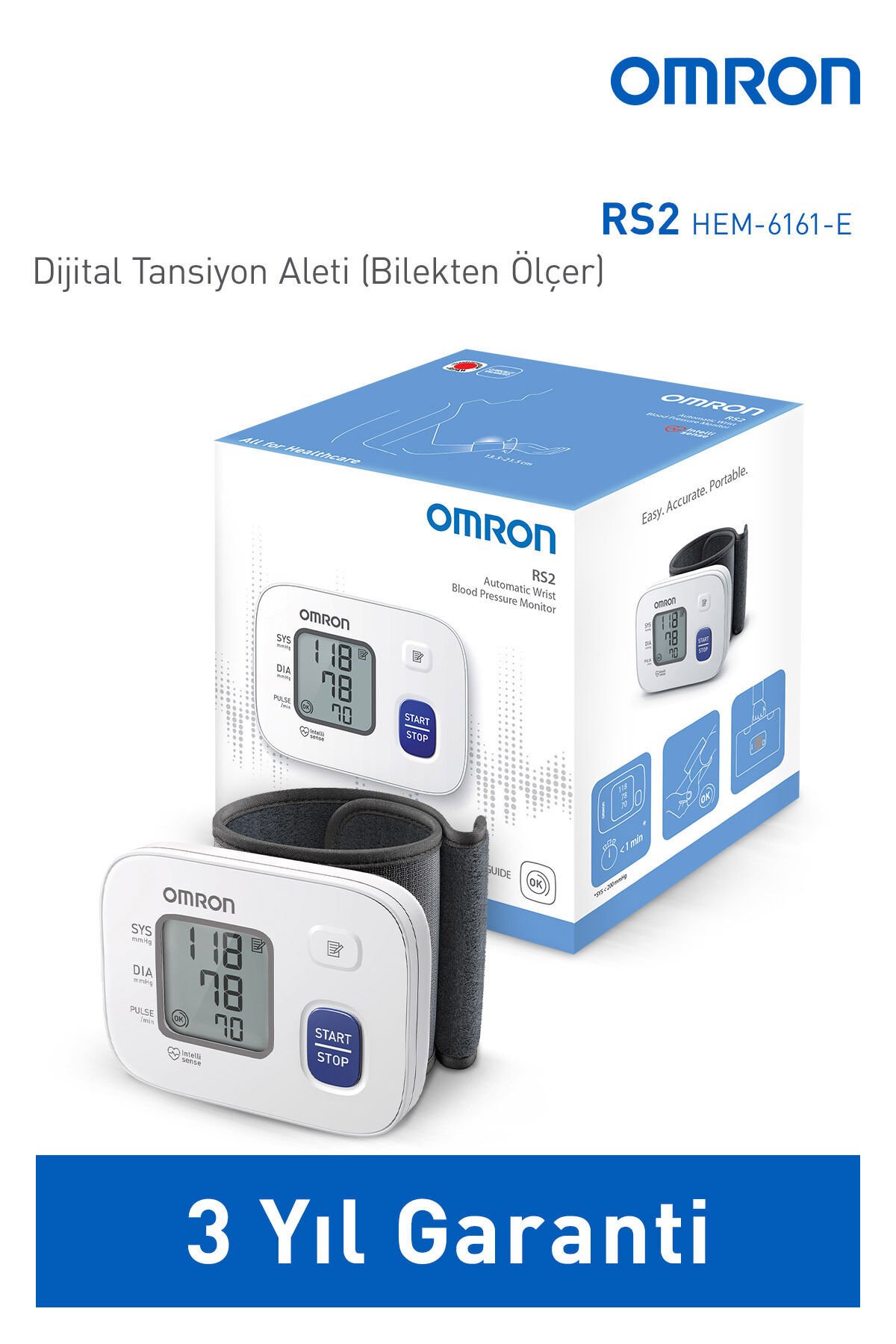Omron Rs2 HEM-6161-E Tansiyon Aleti
