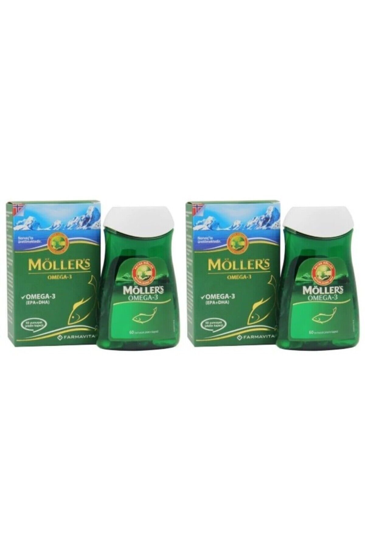 Möller's Omega 3 Balık Yağı 60 Kapsül 2'li Paket