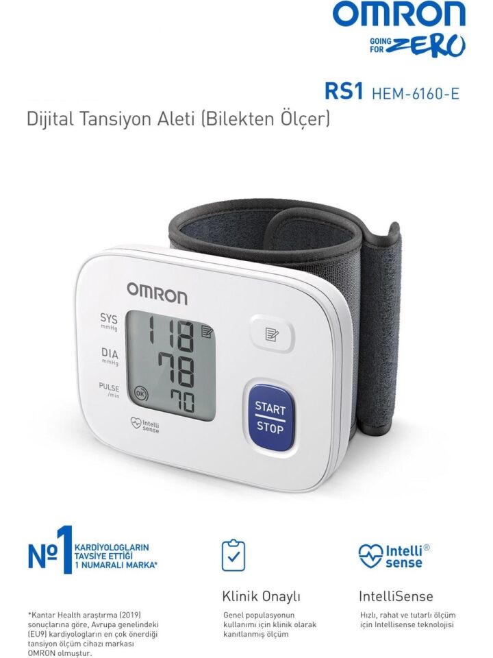OMRON RS1 HEM-6160-E Tansiyon Aleti