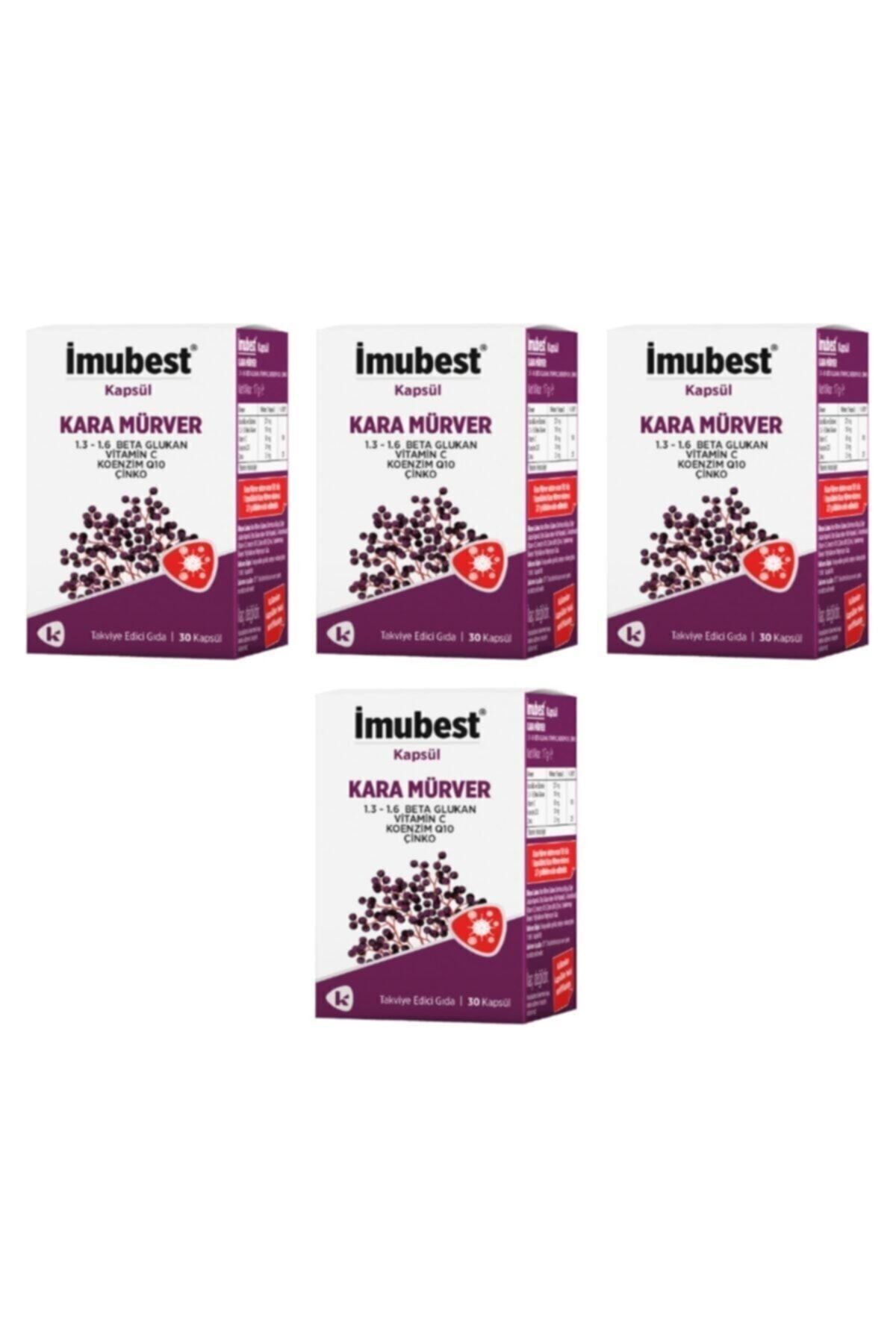 İMUBEST Kara Mürver 30 Kapsül 4 Adet