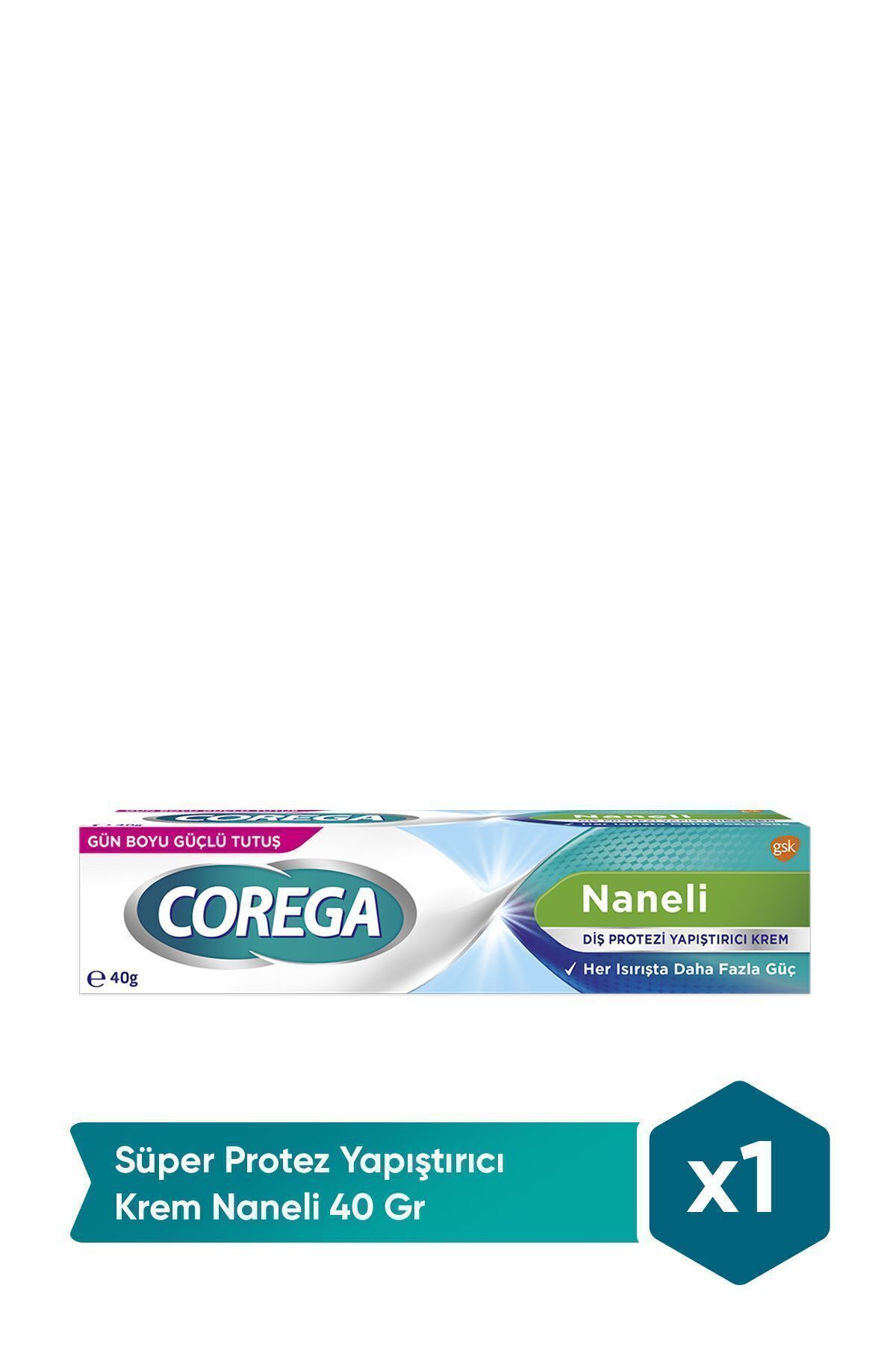 Corega Naneli Diş Protez Yapıstırıcı Krem 40g-5 Adet