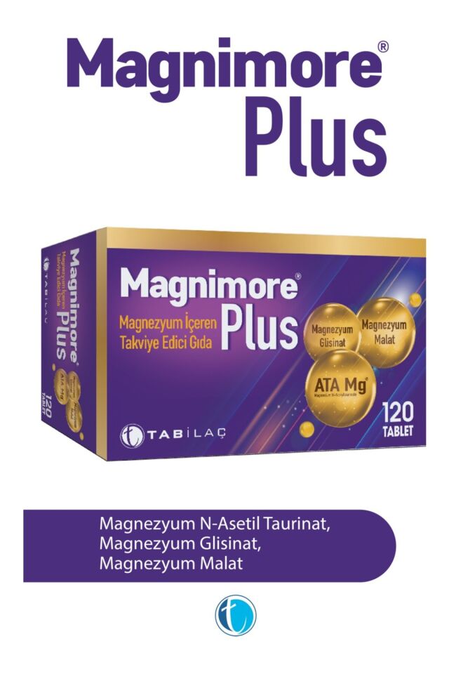 Magnimore Plus Magnezyum 120 Tablet