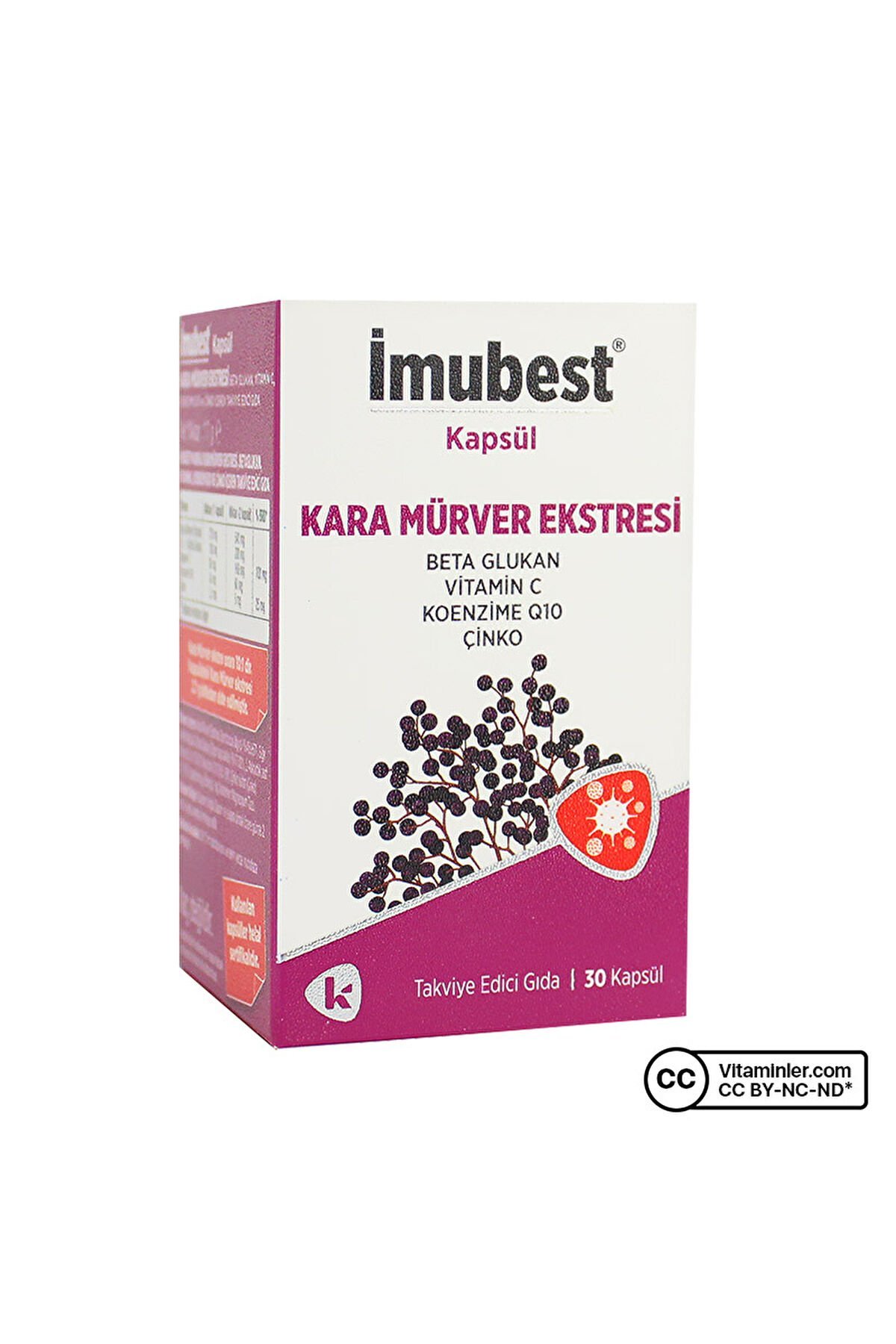 Imubest Kara Mürver 30 Kapsül