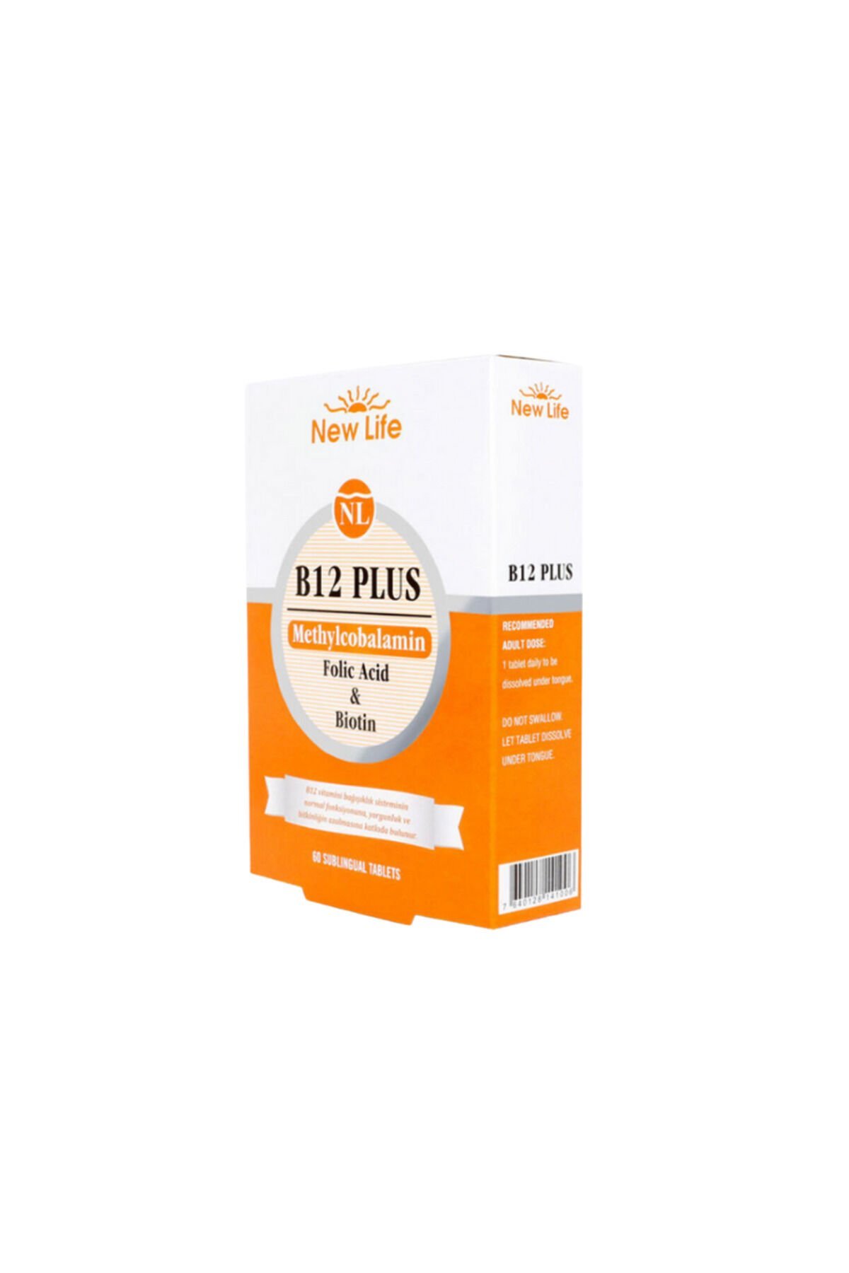 B12 Plus Methylcobolamin 60 Dilaltı Tablet