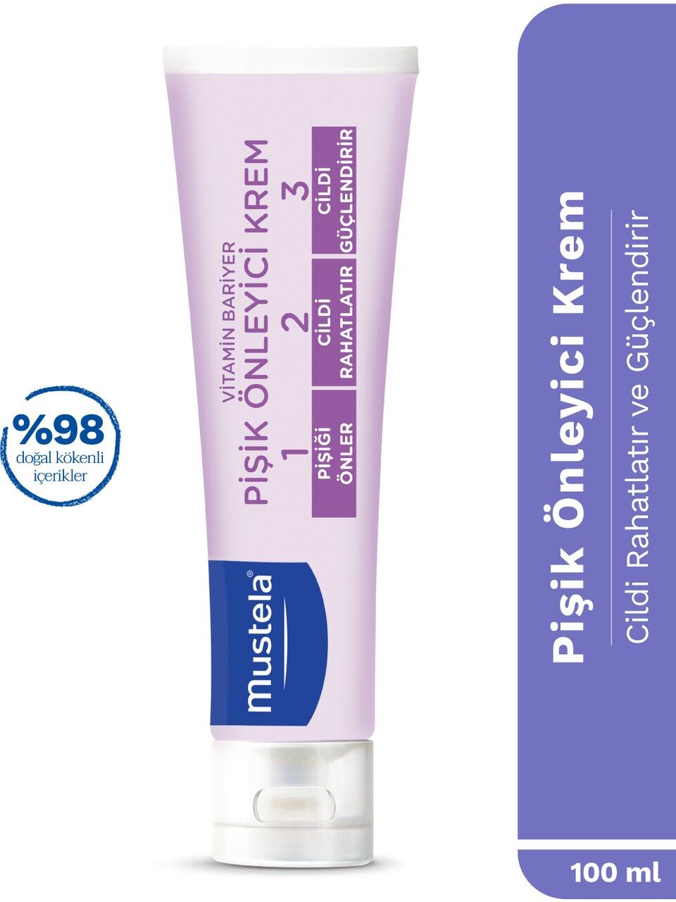 Mustela Vitamin Barrier 1.2.3 Pişik Kremi 100 ml